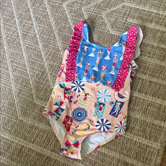 Jelly The Plug Girls Swim with Ruffle Details - Picture 1 of 5